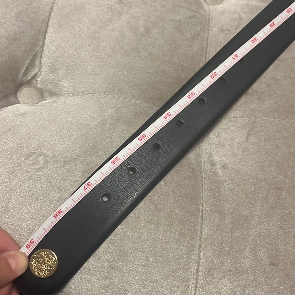Vince Camuto black belt with gold hardware, new - Picture 7 of 7